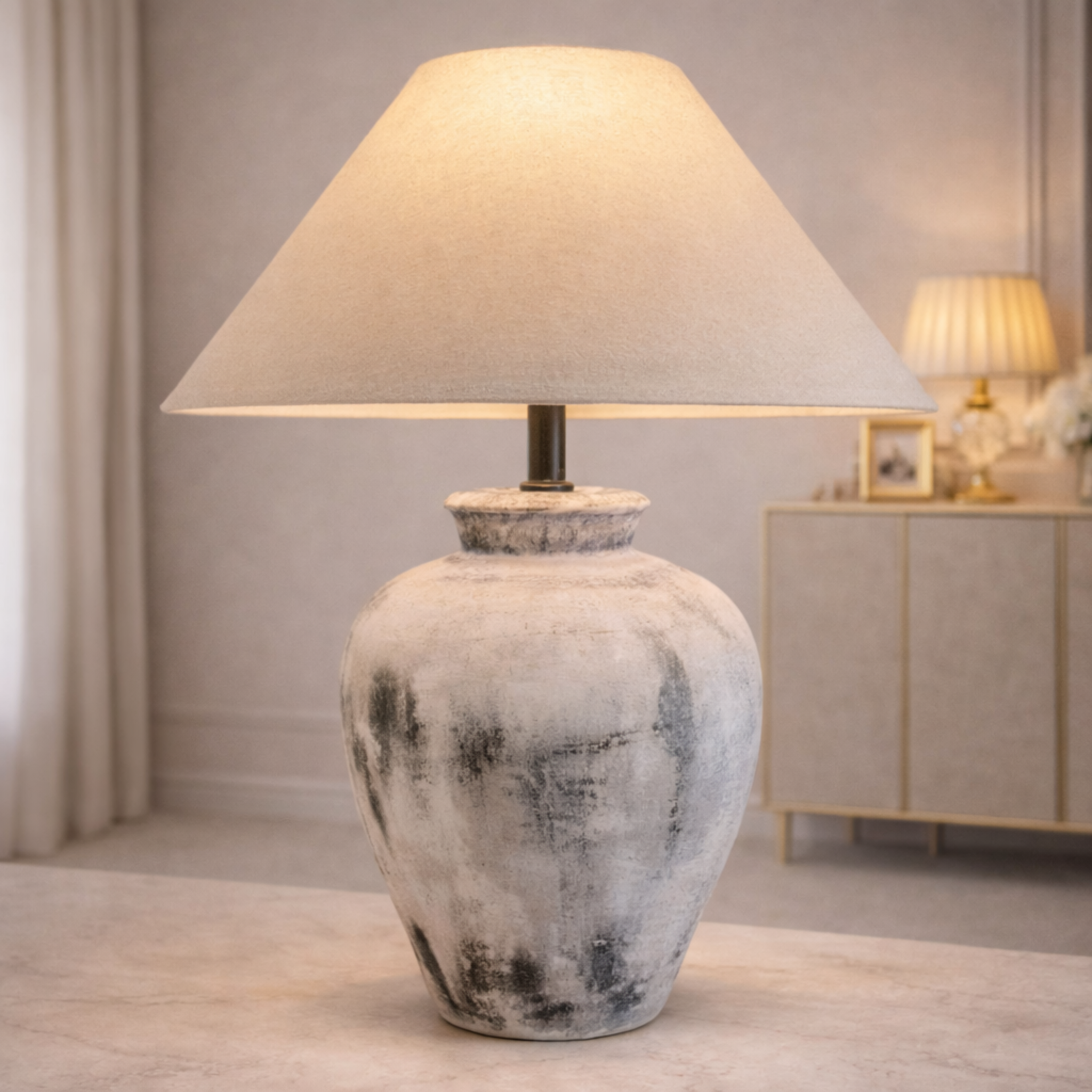 Luxury Ceramic Lamp for Elegant Indian Homes