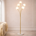 Aurelia Glow Modern Gold Floor Lamp for Luxury Homes