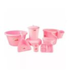 Action Multi Utility Bath Set 9 PCS Plastic Bucket (Multicolor)