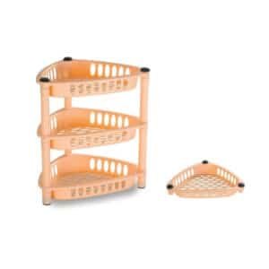 Plastic 3 Rack Triangle Vegetable Trolley