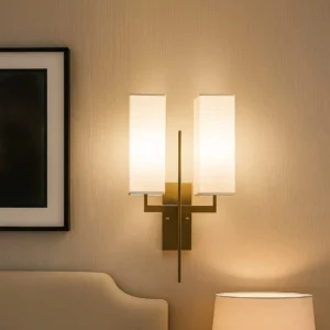 Modern Dual-Shade Wall Sconce