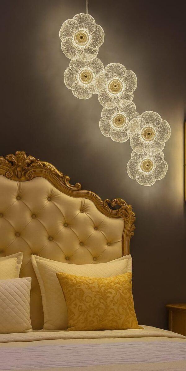 Floral Crystal LED Chandelier