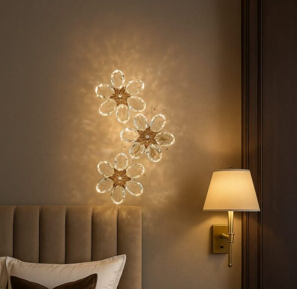 Crystal Bloom Wall Light