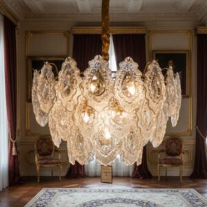 Crystal Glass Chandelier