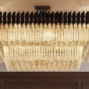Rectangular LED Crystal Chandelier