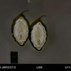 Golden Leaf Crystal LED Wall Light