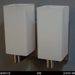 Dual Square Frosted Glass Wall Light