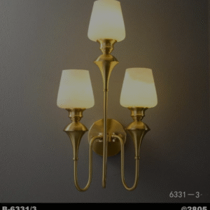 Triple Golden Wall Lamp