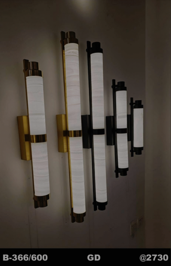 Linear Wall Light – Gold & Black Finish