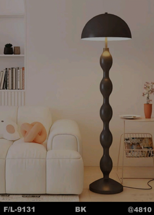 Black chrome Table or Floor Lamp
