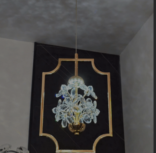 Golden Frame Chandelier