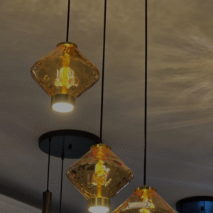 Amber Glow Pendant Light 