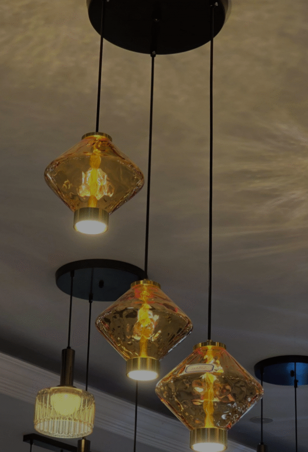 Amber Glow Pendant Light 