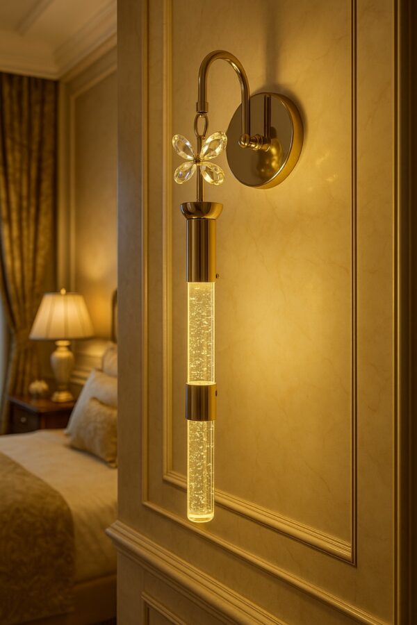 Designer Crystal wall light