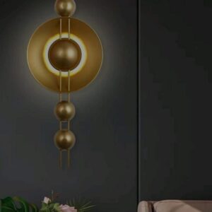 Gold Geometric LED Wall Sconce