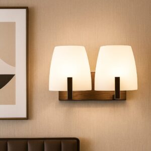Vintage Double Glass sconce