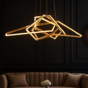 Modern Geometric LED Chandelier