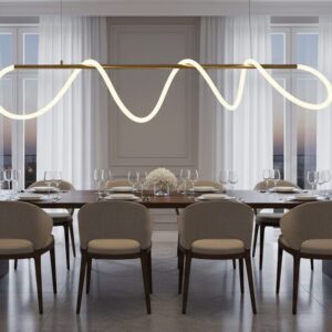 Waveform Linear LED Chandelier