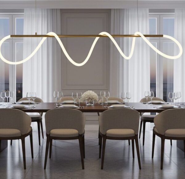 Waveform Linear LED Chandelier
