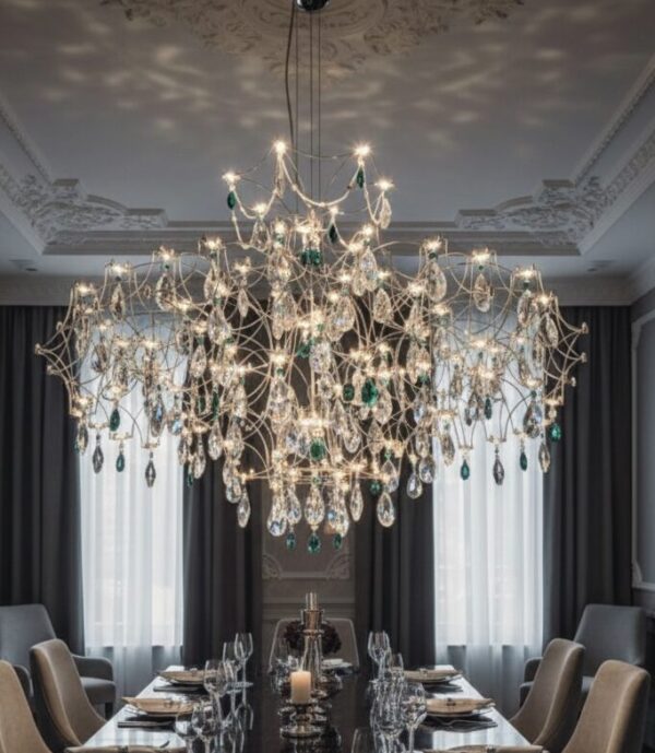 Designer Crystal Drop Chandelier
