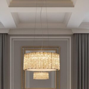 Golden Crystal Pendant Light