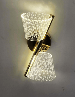 Dual-Shade LED Wall Sconce Luxury Lighting