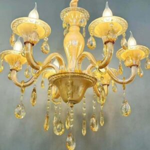 Venetian Amber Glass Chandelier Luxury Lighting