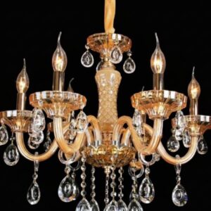 Amberine crystal chandelier luxury lighting and classic elegance