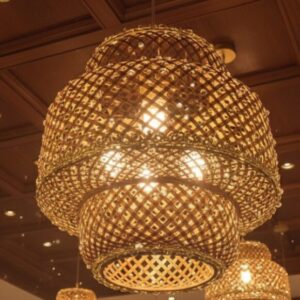 Bamboo Pendant Light | Handwoven Eco-Friendly Natural Lamp