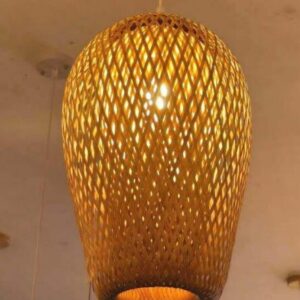 Teardrop Bamboo Pendant Light | Natural Eco-Friendly Pendant Lamp