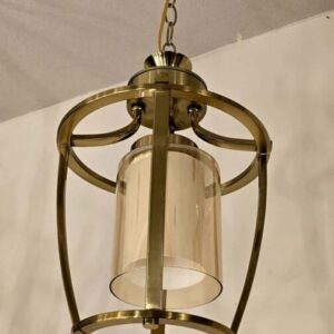 Modern Brass Pendant Lantern | Luxury Contemporary Villa Lighting Online
