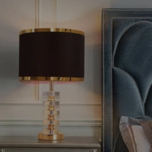 Crystal & Gold Table Lamp