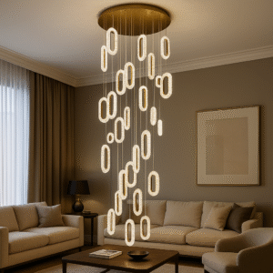 Luxury LED Cascade Chandelier India