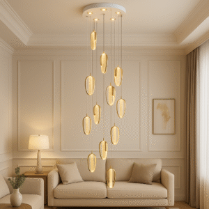 Luxury LED Hanging Chandelier India