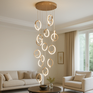 Luxury LED Ring Chandelier India