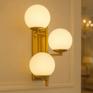 Luxury Triple Globe Wall Light