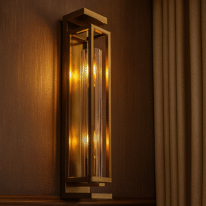 Luxury Tall Crystal Wall Light