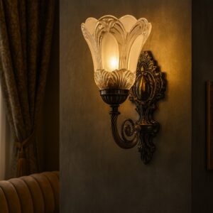 Luxury Vintage Floral Wall Sconce